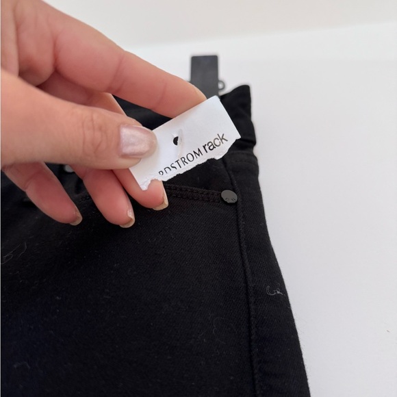 Paige Colette Crop Flare Jean in Black Shadow - Picture 5 of 8